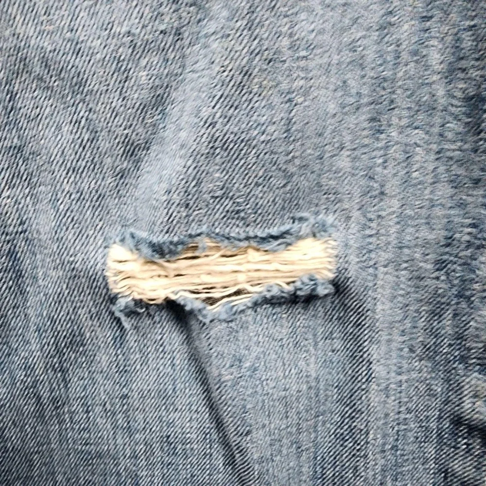 Levis 569 Loose Straight Jeans Mens 36x30 (Fits 35x28) Medium Wash Distressed